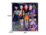 OBL10464445 - 11.5寸实身11关节K-POP猎魔女团娃娃3只装带配件