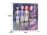 OBL10464449 - 11.5寸实身11关节K-POP猎魔女团娃娃3只装带配件