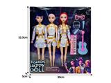 OBL10464453 - 11.5寸实身11关节K-POP猎魔女团娃娃3只装带配件