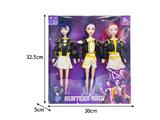 OBL10464492 - 11.5寸实身11关节K-POP猎魔女团娃娃3只装