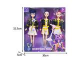OBL10464497 - 11.5寸实身11关节K-POP猎魔女团娃娃3只装带配件