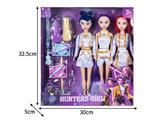 OBL10464508 - 11.5寸实身11关节K-POP猎魔女团娃娃3只装带配件