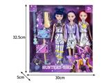 OBL10464509 - 11.5寸实身11关节K-POP猎魔女团娃娃3只装带配件