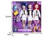 OBL10464511 - 11.5寸实身11关节K-POP猎魔女团娃娃3只装带配件