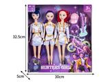 OBL10464518 - 11.5寸实身11关节K-POP猎魔女团娃娃3只装带配件