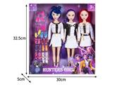 OBL10464521 - 11.5寸实身11关节K-POP猎魔女团娃娃3只装带配件