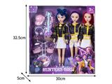 OBL10464527 - 11.5寸实身11关节K-POP猎魔女团娃娃3只装带配件