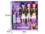 OBL10464532 - 11.5寸实身11关节K-POP猎魔女团娃娃3只装带配件