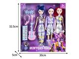 OBL10464534 - 11.5寸实身11关节K-POP猎魔女团娃娃3只装带配件