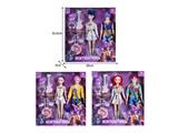 OBL10464541 - 11.5寸实身11关节K-POP猎魔男团猎魔女团娃娃2只装带配件