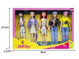 OBL10464586 - 11.5寸实身11关节K-POP猎魔男团猎魔女团娃娃5只装
