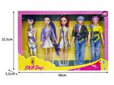 OBL10464595 - 11.5寸实身11关节K-POP猎魔男团猎魔女团娃娃5只装带配件