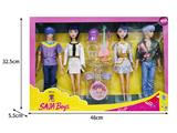 OBL10464597 - 11.5寸实身11关节K-POP猎魔男团猎魔女团娃娃4只装带配件