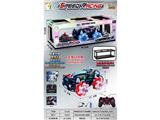 OBL10466420 - 1:16九通横走遥控四驱赛车
明轮带灯光 带3首音乐 
喷雾 车身UV镀
包装镭射工艺带精美陈列展架