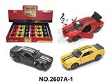 OBL10468442 - 1:36回力合金车模-道奇带灯光音乐（12只/展示盒） 3色混装