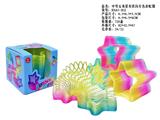 OBL10470778 - 中号闪片色五角星形状彩虹圈