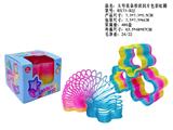 OBL10470787 - 大号闪片色花朵形状彩虹圈