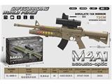 OBL10471834 - M4A1 电动枪 配火车头16倍镜 仿真枪 八音枪 声光枪 语音枪 （沙漠色）