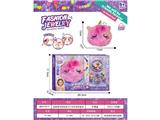 OBL10472982 - 独角兽毛绒包包+DIY串珠女孩饰品过家家套装（手环）