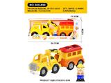 OBL10474093 - 工程车套装玩具（滑行带灯光声音，挖机+车厢）
