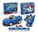 OBL10490338 - 益智城市积木回力变形布加迪跑车（53PCS） 四款混装