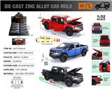 OBL10490421 - 英文1:32压铸锌合金灯光音效福特F150 车模 8只/展示盒