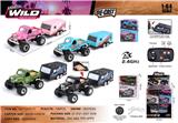 OBL10490444 - 1:64复古JEEP威利斯皮卡+方车厢2.4G合金遥控车 12只/展示盒