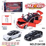 OBL10491155 - 卡通益智仿真回力合金车模型1:24 新能源Model 3