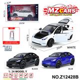 OBL10491176 - 卡通益智仿真回力合金车模型1:24 新能源Model Y
