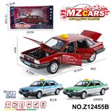OBL10491211 - 卡通益智仿真回力合金车模型1:24 桑塔纳出租车