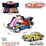 OBL10491224 - 卡通益智仿真回力合金车模型1:24 300SL 电镀版