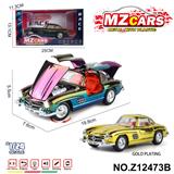 OBL10491225 - 卡通益智仿真回力合金车模型1:24 300SL 电镀版