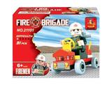 OBL266965 - MINI消防车  31PCS