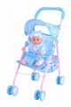OBL313092 - 14 doll and universal wheel baby sunshade trolley (iron)