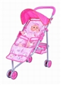 OBL313117 - 14 doll and baby sunshade trolley (iron)