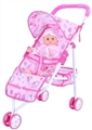OBL313125 - 14 doll and baby sunshade trolley (iron)
