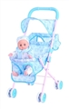 OBL313138 - 14" doll universal wheel baby sunshade trolley (iron)