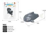 OBL535183 - Swimming tail white shark