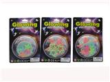 OBL558354 - Three luminous color stars and moons