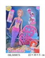 OBL589875 - Cabbie blowing bubbles princess mermaid