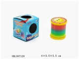 OBL597129 - 4.5*5加笑脸盖彩虹圈