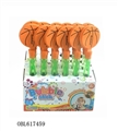 OBL617459 - 32 cm long basketball clap bubbles stick 