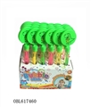 OBL617460 - 32 cm long dinosaur clap bubbles stick (24PCS)