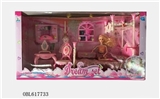OBL617733 - Barbie princess bed room series with 11 joints