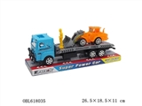 OBL618035 - 惯性平板车载工程车，工程人