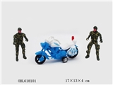 OBL618101 - Back to the police car motorcycle 