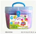 OBL618344 - Educational building blocks 78 pieces (portable) in