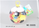 OBL618485 - 足球类益智类积木多色混装称重180克(大约70 - 80个人电脑)