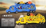 OBL618559 - 惯性双层拖头车载2只方程车+2只工程车