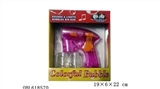 OBL618570 - Automatic transparent bubble gun + music lights two bottles of water 